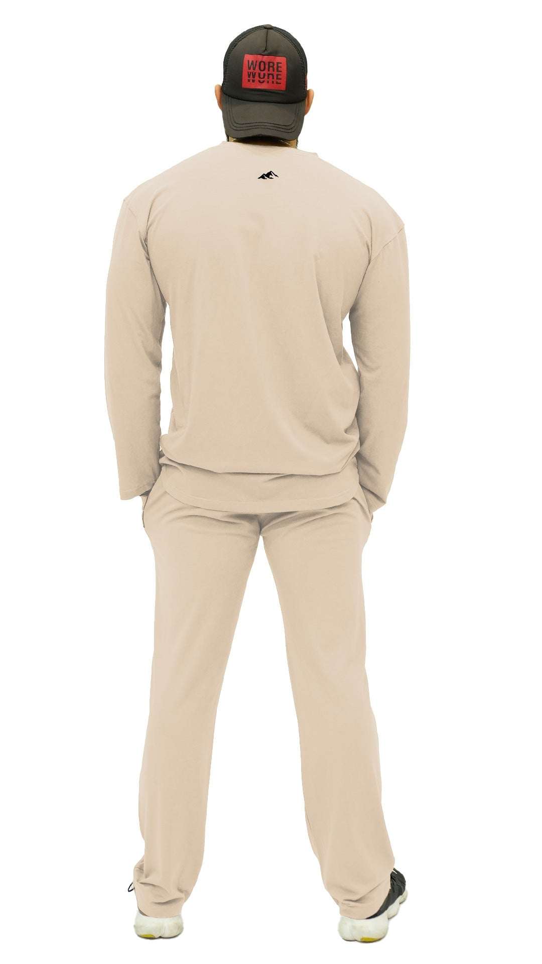 APEXAL RELAXED FIT BEIGE CASUAL SET - SIGNATURE