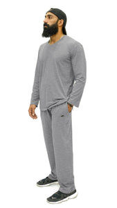 APEXAL RELAXED FIT GRAY CASUAL SET - SIGNATURE