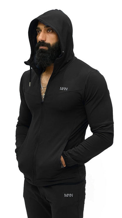 APEXAL MAN COMPRESSION HOODED TRACK-JACKET