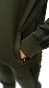 APEXAL ADI PREMIUM GREEN ZIPPER TRACKSUIT