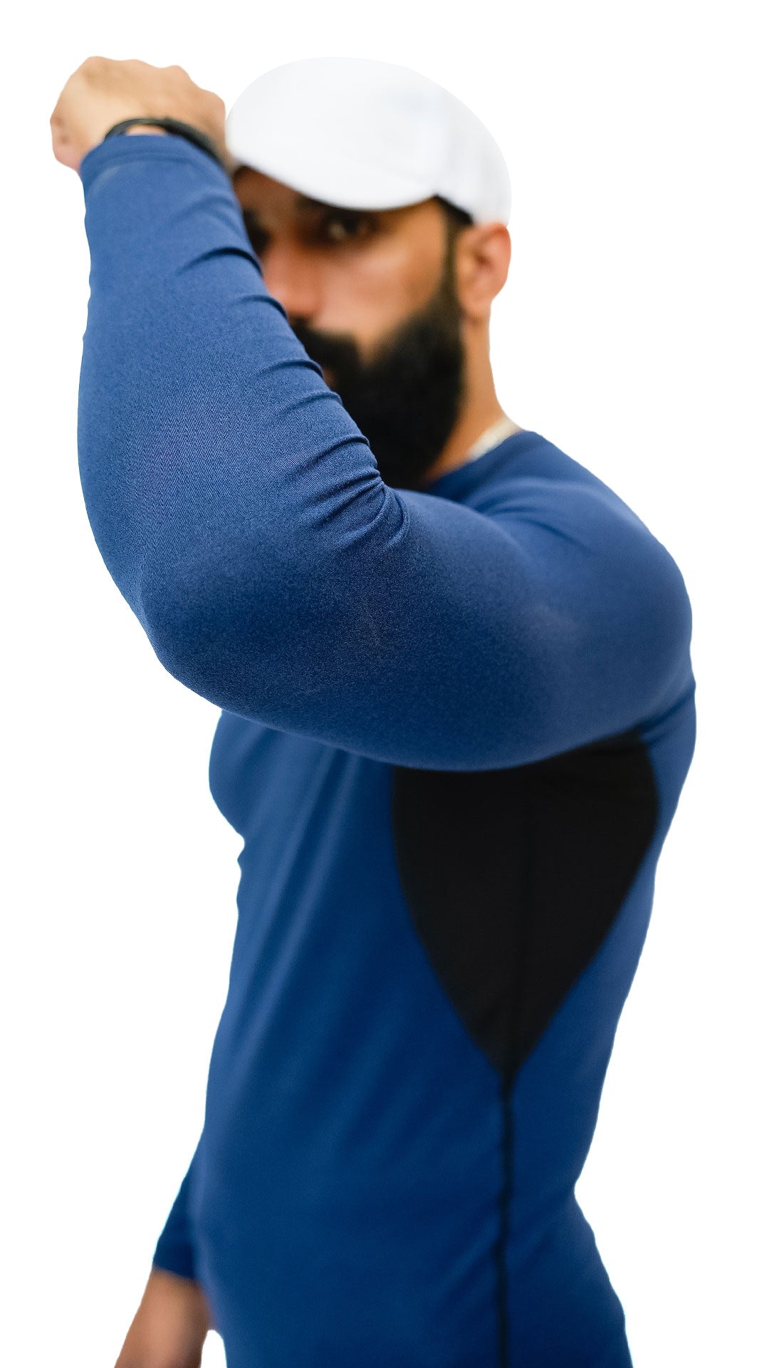 APEXAL GYM NAVY COMPRESSION SHIRT FULL-SLEEVE - SIGNATURE