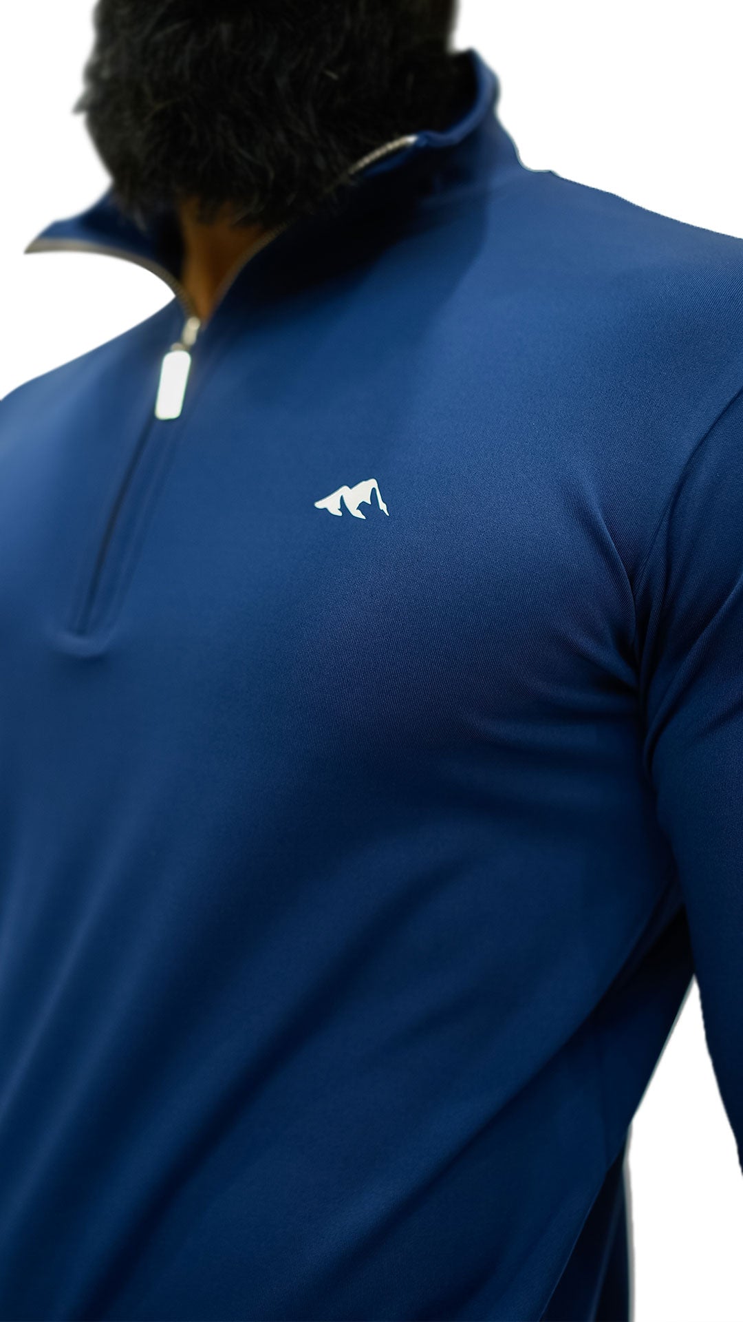 APEXAL COMPRESSION NAVY PULLOVER ZIPPER UPPER - SIGNATURE