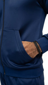 APEXAL NIK PREMIUM NAVY HOODED TRACKSUIT