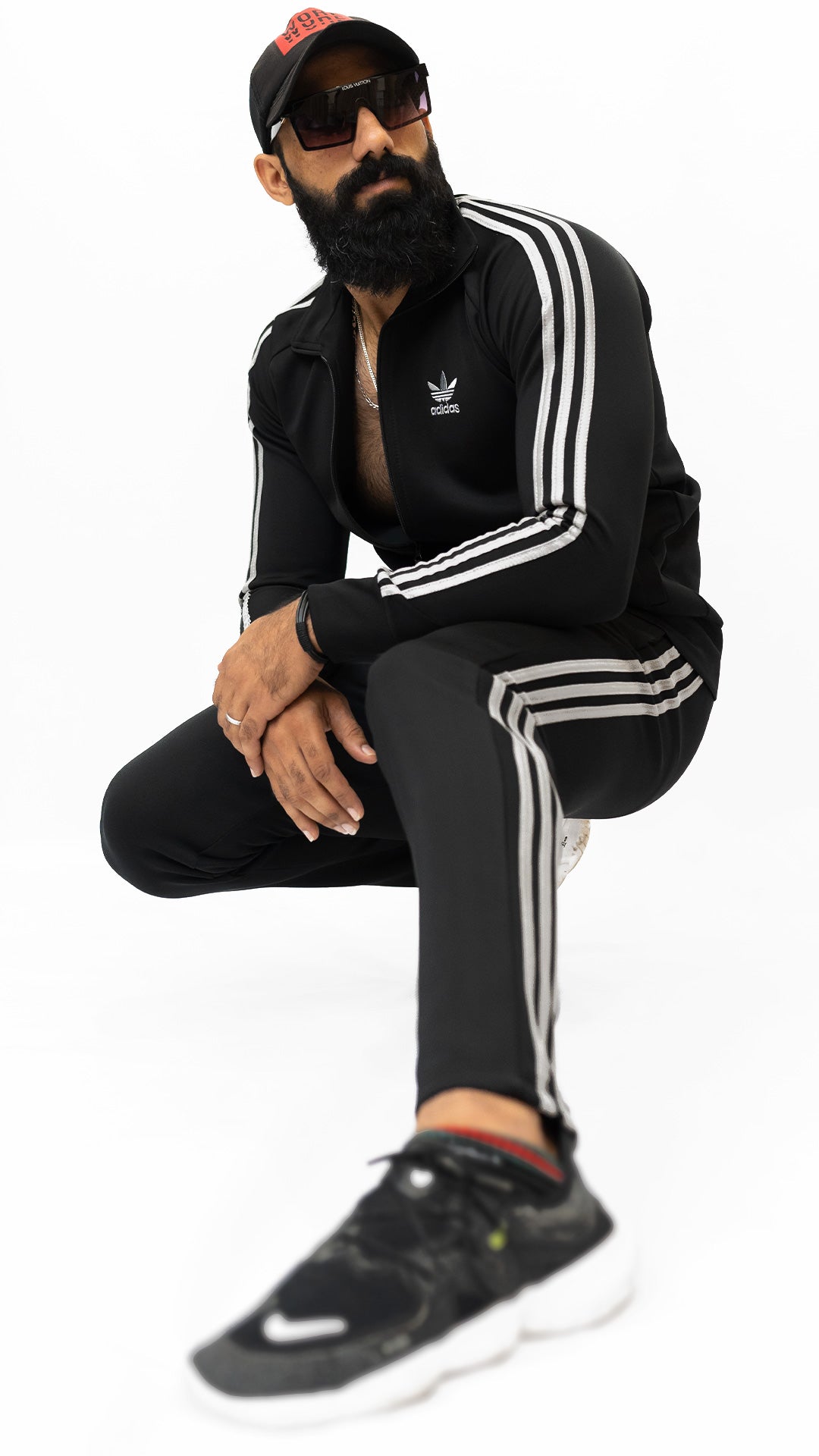 APEXAL ADI PREMIUM BLACK ZIPPER TRACKSUIT