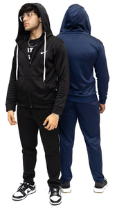 APEXAL NIK PREMIUM BLACK HOODED TRACKSUIT