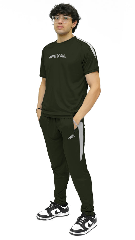 APEXAL PREMIUM GREEN DRI-FIT TRACKSUIT